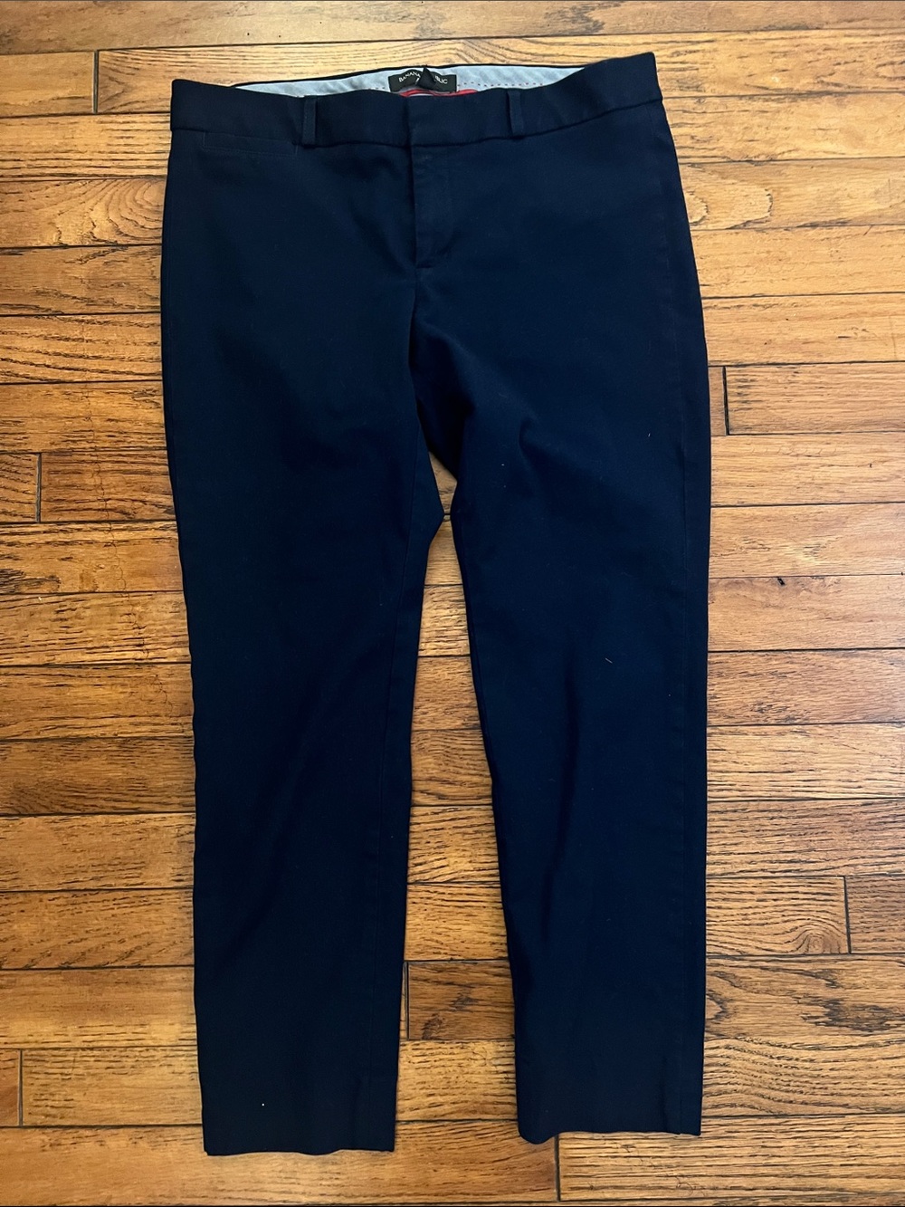 Banana Republic Navy Cropped Slim Pants